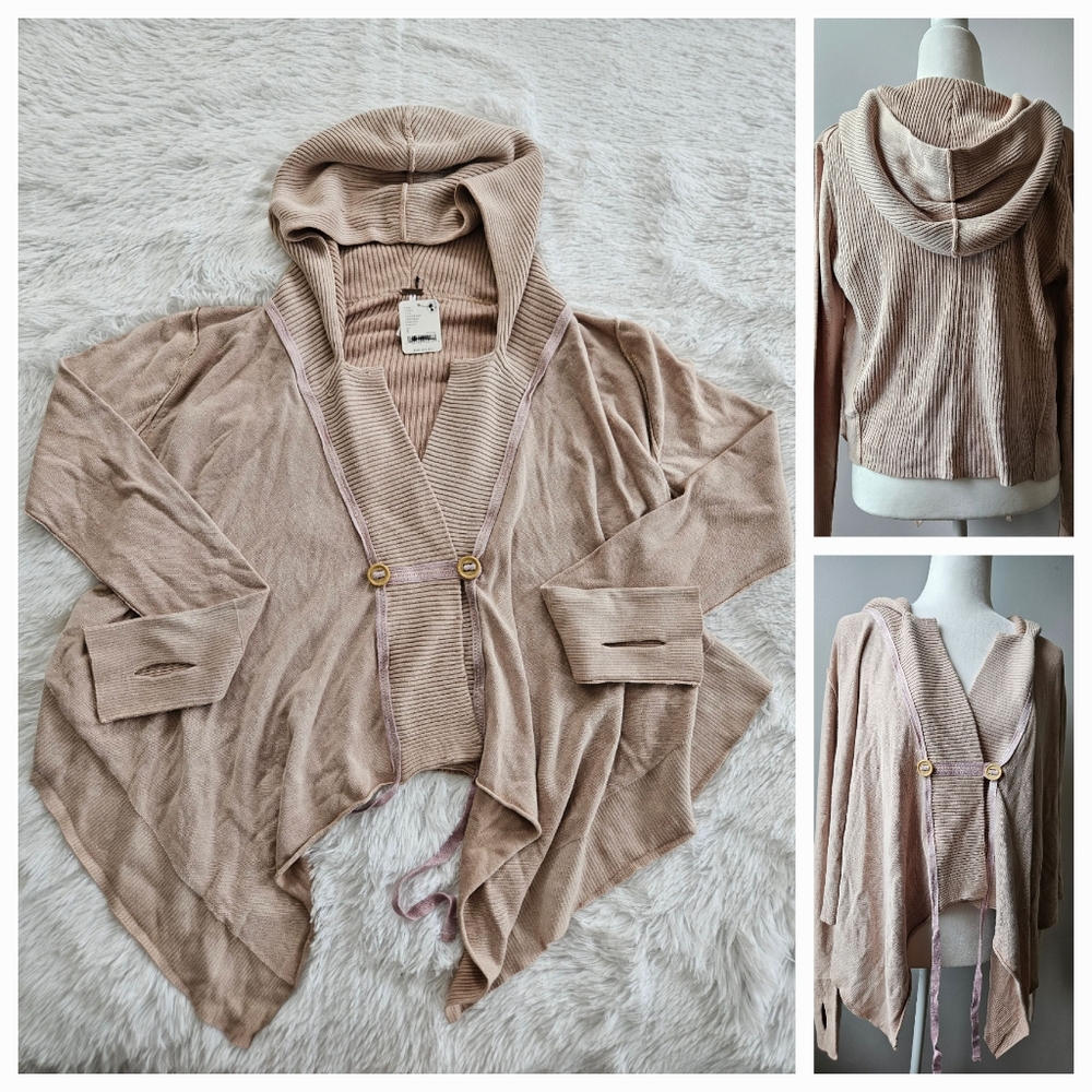 38. Free People Hooded Sweater Ginger Root